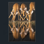Three Impala Drink Together at Night Tea Towel<br><div class="desc">Africa,  East Africa,  Kenya,  Great Rift Valley,  Olkirimatian Conservancy,  impala,  Aepyceros melampus.  Three impala drink together at night.</div>