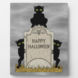 Three Imps Happy Halloween Plaque