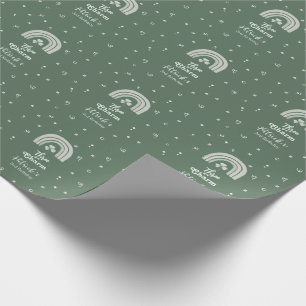 Three Is A Charm Shamrock Any Age Birthday Wrapping Paper