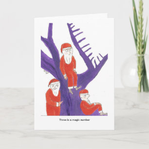 Three is a magic number for holiday card