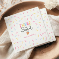Three Is So Sweet Ice Cream 3rd Birthday Party