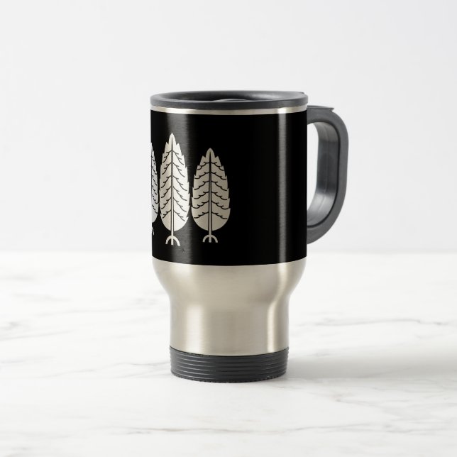 Three Japanese cedars Travel Mug (Front Right)