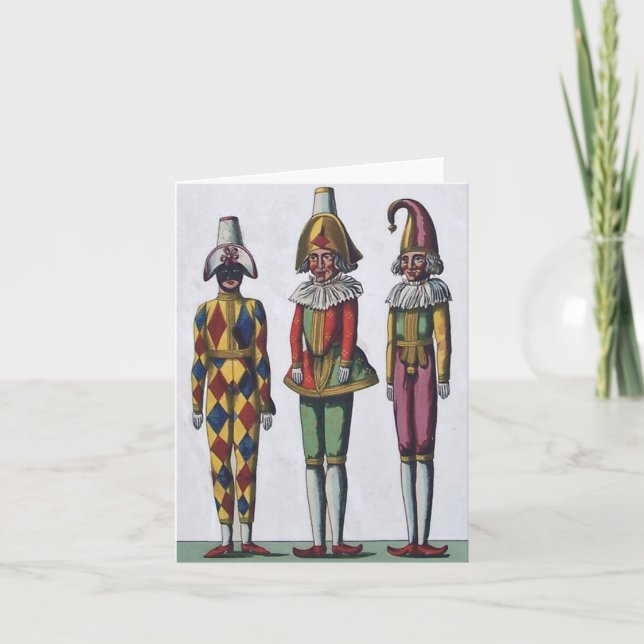 Three Jesters Note Card (Front)