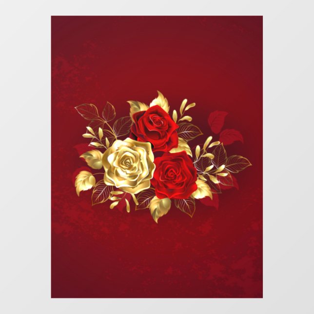 Three Jewellery Roses (Sheet)