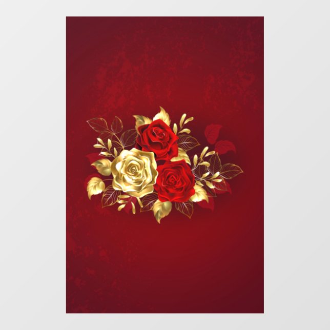 Three Jewellery Roses (Sheet)