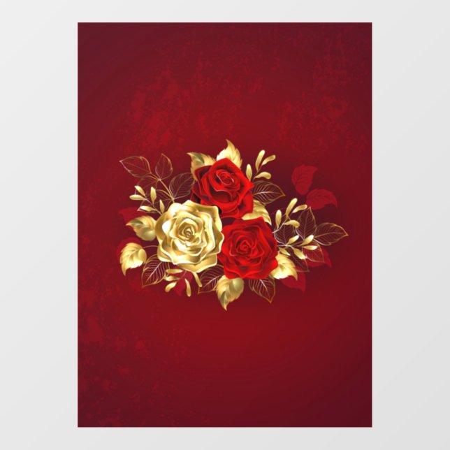 Three Jewellery Roses (Sheet)