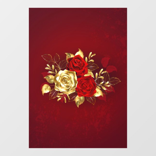 Three Jewellery Roses (Sheet)