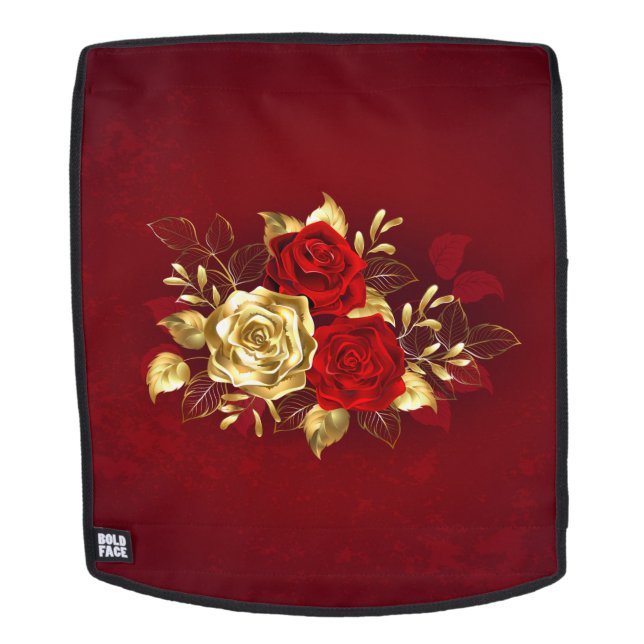 Three Jewellery Roses Backpack (Removable Face)