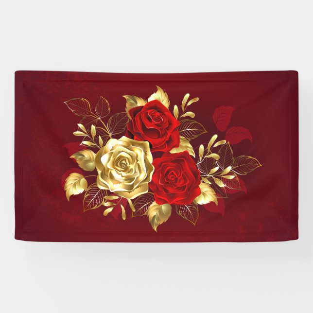 Three Jewellery Roses Banner (Horizontal)