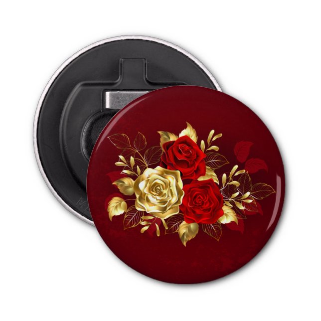 Three Jewellery Roses Bottle Opener (Front)