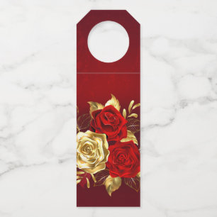 Three Jewellery Roses Bottle Tag