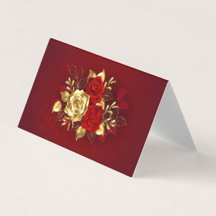 Three Jewellery Roses Business Card