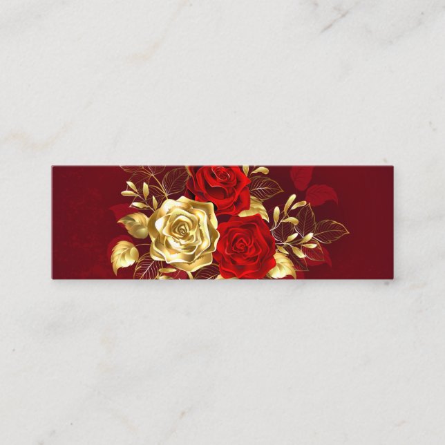 Three Jewellery Roses Calling Card (Front)
