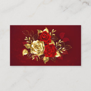 Three Jewellery Roses Calling Card