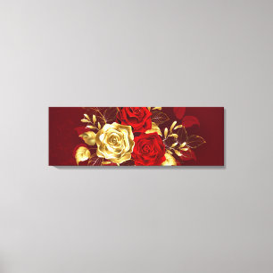 Three Jewellery Roses Canvas Print