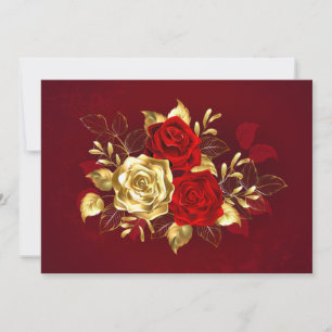Three Jewellery Roses Card