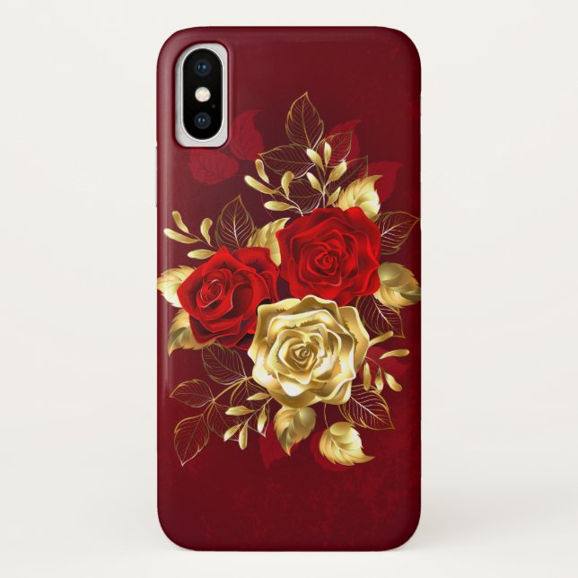 Three Jewellery Roses Case-Mate iPhone Case (Back)