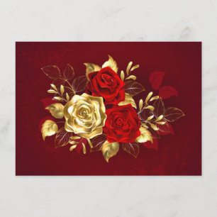 Three Jewellery Roses Enclosure Card