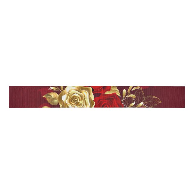 Three Jewellery Roses Grosgrain Ribbon (Front)