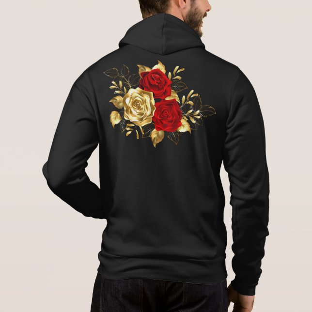 Three Jewellery Roses Hoodie (Back)
