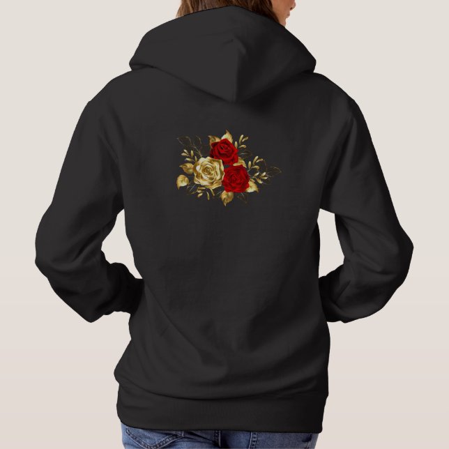 Three Jewellery Roses Hoodie (Back)
