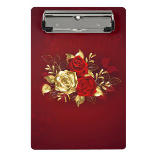 Three Jewellery Roses Mini Clipboard