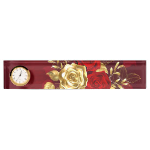 Three Jewellery Roses Nameplate