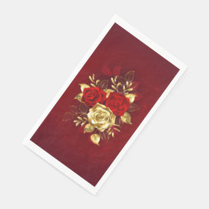 Three Jewellery Roses Napkin