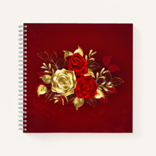 Three Jewellery Roses Notebook