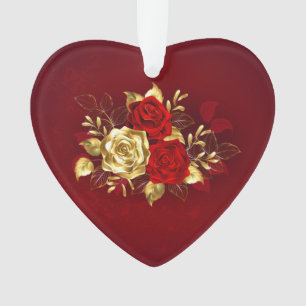 Three Jewellery Roses Ornament