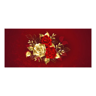 Three Jewellery Roses Rack Card