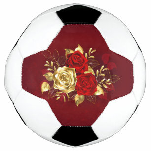 Three Jewellery Roses Soccer Ball