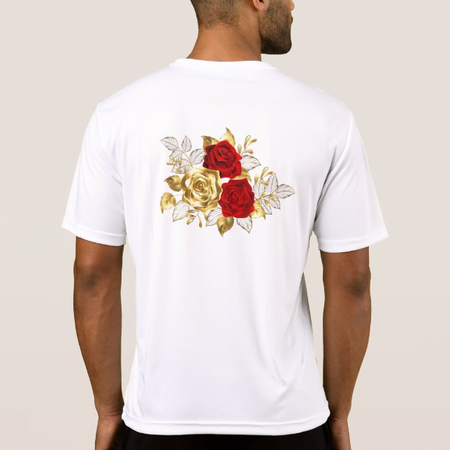 Three Jewellery Roses T-Shirt (Back)