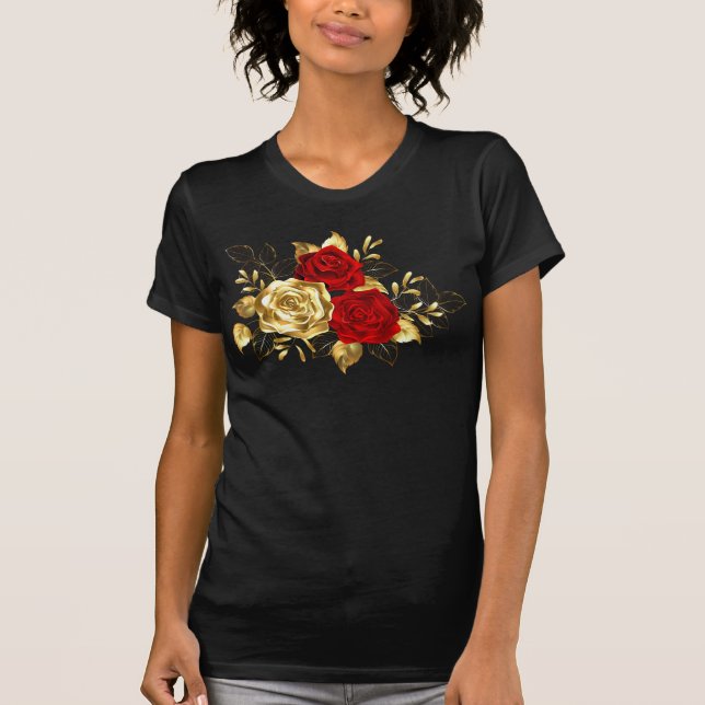 Three Jewellery Roses T-Shirt (Front)