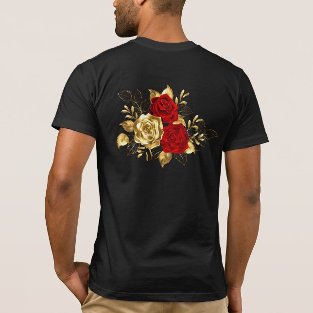 Three Jewellery Roses T-Shirt (Back)