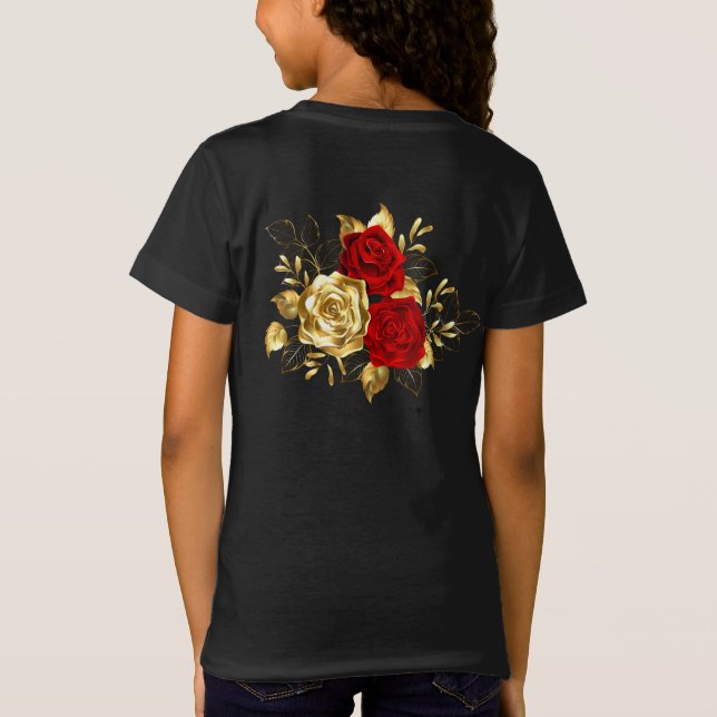 Three Jewellery Roses T-Shirt (Back)