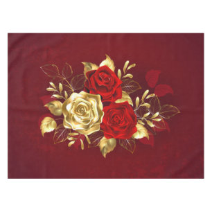 Three Jewellery Roses Tablecloth