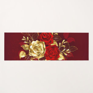 Three Jewellery Roses Yoga Mat