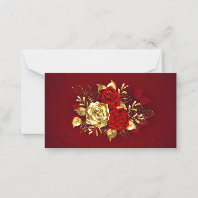 Three Jewelry Roses Card (Front)