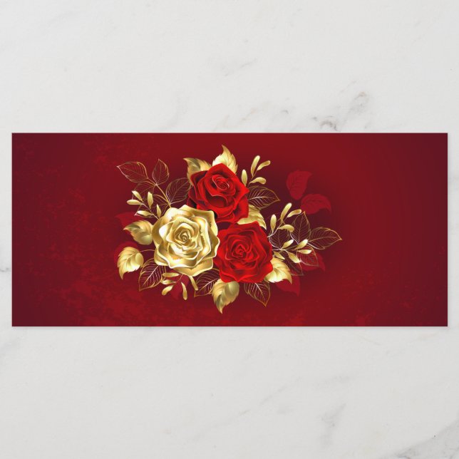 Three Jewelry Roses Menu (Front)