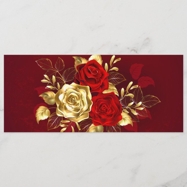 Three Jewelry Roses Menu (Front)