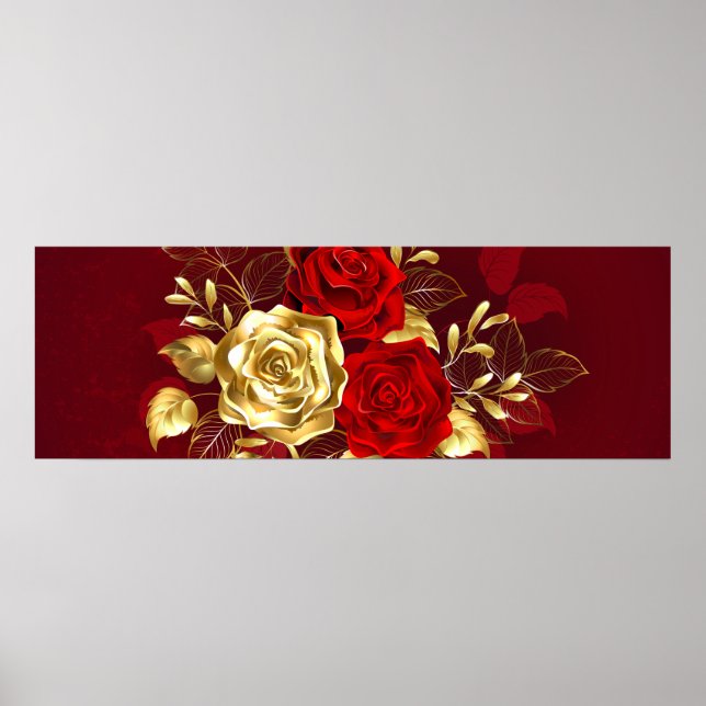 Three Jewelry Roses Poster (Front)