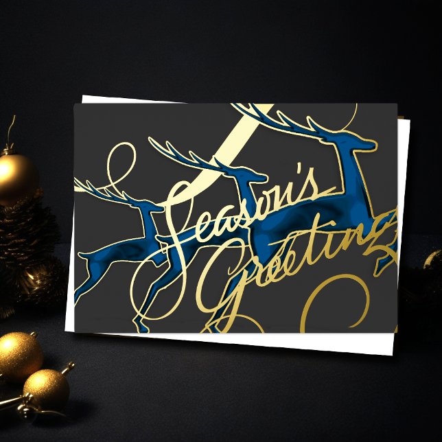 Three Jumping Deer Grey Blue (Creator Uploaded)