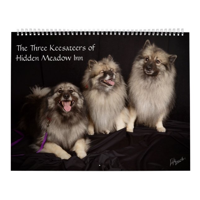 Three Keesateers of Hidden Meadow Inn Calendar (Cover)