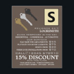 Three Keys & Logo, Locksmith Advertising Flyer<br><div class="desc">Three Keys & Logo,  Locksmith Advertising Flyers By The Business Card Store.</div>