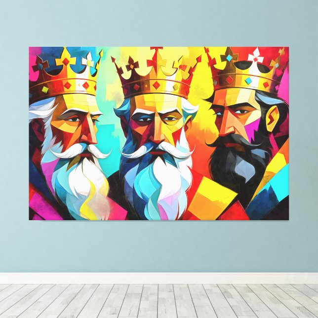 Three Kings Canvas Print (Insitu(Wood Floor))