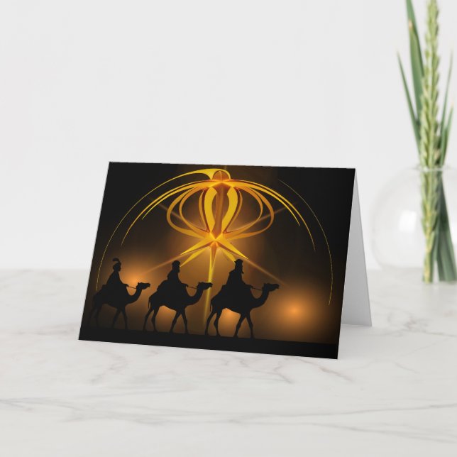 Three Kings Christmas Holiday Card (Front)