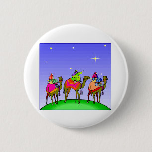Three Kings Follow Star 6 Cm Round Badge