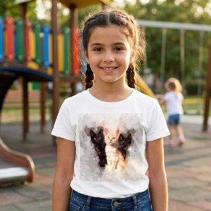 Three kittens cute and beautiful watercolor T-Shirt