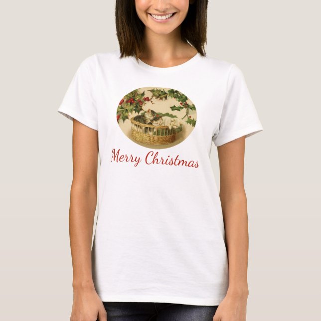 Three Kittens in a Basket Shirt (Front)